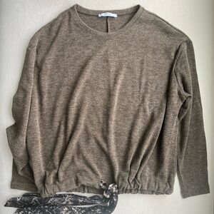 Zara Basic Drawstring Sweater